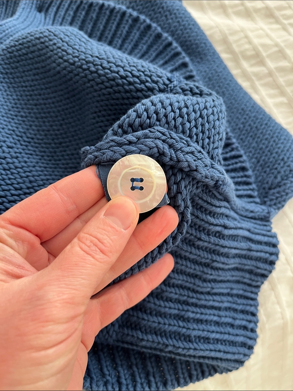 Babaa Cardigan no 16 in Deep Water - Picture 3 of 3